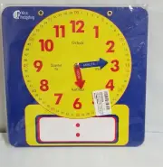 Wise Hedgehog Write & Wipe Teaching Kids Telling Time Learning Clock New Sealed