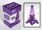 Fallout 4 Nuka Cola Grape Glass Rocket Bottle + 10 Bottle Caps Replica Figure