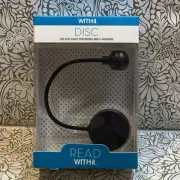 WITHit Disc LED Clip Light for Books & E-Readers Black