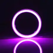 2x 60mm 70mm 80mm 90mm 100mm 110mm 120m Cob Angel Eyes Halo Ring Car Motorcycle 12v Fog Light Led Day Light Headlight Bulb Lamp pink60MM