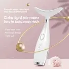 Microcurrent Neck Face Lift Beauty Device LED Red Light Therapy Vibration Facial