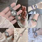 Oval Dial Women's Watch Green Quartz Watch New Ladies Wristwatches Gifts