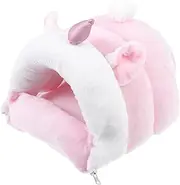 ibasenice Cozy Guinea Pig Bed Small Animal Sleeping Nest Pet Rest House Washable Comfortable for Winter