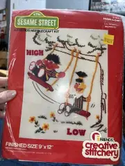Vintage 1978 Sesame Street Bert Ernie Creative Stitchery Needlecraft Kit NEW