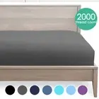 2000TC Full Elastic Bottom/Fitted Sheet Single/Double/Queen/King Bed Ultra Soft