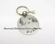 PET TAG - Custom Hand Stamped Double Sided Personalized Pet Tag With Bone Charm