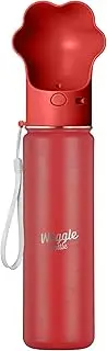 Stainless Steel Dog Travel Water Bottle, Vacuum Insulated Portable Dog Water Dispenser, Drink Cup and Snack Container On The Go, Outdoor Walking, Hiking, Travel (Red, 22oz)
