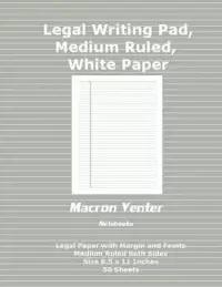 在飛比找博客來優惠-Legal Writing Pad (Size 8.5x11