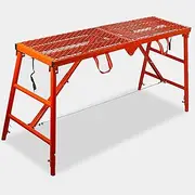 Work Platform Stepladders Scaffolding Platform Portable Folding Scaffolding, Scaffold Tower Ladder Stool Bench (180 * 40cm)