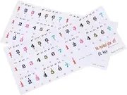 2 Sheets 61 Key Keyboard Stickers Sticker by Letter Number Sticker Digital Keyboard Piano Notes Stickers Piano Decals Piano Keyboard Sticker Piano Accessories Keyboards Sticker