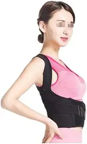 Posture corrector Double Y Lead Design Sweat Wicking for Men and Women Black (1 Item) (Size : XXL)