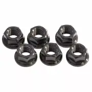 6x Black M10 x 1.25 Titanium Rear Sprocket Nuts for Kawasaki Vulcan 650 S