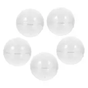 5 Pcs High-transparent Gloved Shell Child Vending Machine Round Capsules Empty