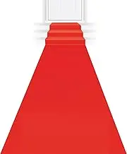 Beistle Novelty Red Carpet Aisle Runner for VIP Awards Night Theme Party Decorations 15' x 24"