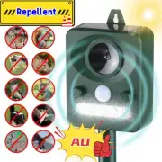 Solar Snake Repellent Ultrasonic Pest Repeller Yard Garden LED Light Quickly