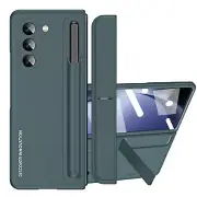 4in1 Matte Cover Samsung Galaxy Z Fold 5 4 Standing Case Pen Holder Bracket Film