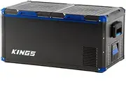 Kings Stayzcool 90L Fridge Freezer Portable Camping Cooler 12V 24V 240V Car Boat