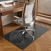 30" x 48" Office Mat for Hardwood Floor with 3D Feather Design,Waterproof&Non-Slip Computer Floors Mat,Utility Office Floor Mats for Rolling Chairs Hardwood,Office Chair Floors Protector for Home&Game