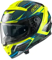 Premier Devil EV, full face helmet , color: Neon-Yellow/Black/Blue , size: S