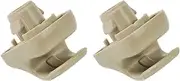 fhtpr Car Sunvisor Clip Hook,Fit For Accord,Odyssey CR-V Civic Element 88217-S04-003ZA 88217S01A01ZA Sun Visor Clip Holder Car Visor Retaining Clip(2pcs Beige)