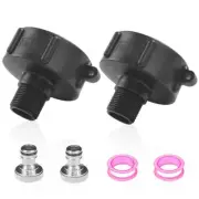 275-330 Gallon IBC Tote Adapter 2” BSP Coarse Thread to 3/4” BSP Fine Thread ...