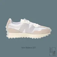 在飛比找蝦皮商城優惠-NEW BALANCE 327 白灰 銀 增高 白絲綢 復古