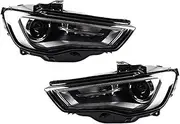 Compatible For Audi A3 S3 2013-2016 Style Car Front Lamps Assembly Upgrade LED Projector Lens Car Turn Light Accessories