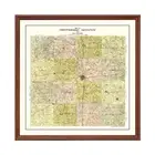 Old Map of Jefferson County, IL 1900 - Vintage Illinois Art
