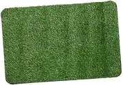 INOOMP 1Pc Non Skid Door Mat Durable Artificial Turf Entrance Mat for Indoor and Outdoor Use Water Absorbent with Scraper Qualities Moisture Absorbing Easy to Clean
