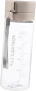 SUPVOX 600ml Sports Water Bottle Large Capacity Portable Water Jug Straw Leakproof for Daily Use Travel