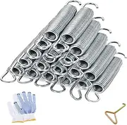 Trampoline Spring 5.5/6.5/7in Heavy Stainless Steel Accessories Replacement, Send T-Shaped Hooks Tool & Gloves, 20PCS