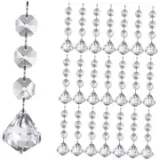 Jishi 30pk Crystal Ornaments for Christmas Tree Decorations, Hanging Diamond