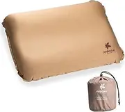 JACK'S AQUA SPORTS Self Inflating Camping Pillow with Ergonomic 3D Support, Foam Inflatable Travel Pillow for Sleeping, Compressible Portable Backpacking Pillow, Outdoors Hiking Pillow… (1, Dark Gold)
