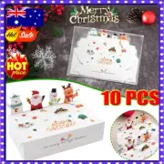 Merry Christmas Kraft Paper Candy Gift Box Cookie Box 10Pcs CE