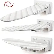 uyoyous Wall Mounted 37 x 13 Inch Foldable, Heat Resistant and 180° Rotation Fold Up Hidden Ironing Board for Small Space Easy to Install with Manual
