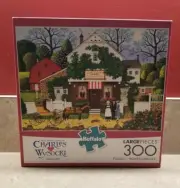 NEW Charles Wysocki Small Talk 300 Pc Puzzle Large Pieces Buffalo 92600