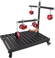 HCUDFN SM Sex Chair Adjustable Sex Furniture Restraint Frame with Handcuffs, Ankle Cuffs and Collar Sex Toys for Women Couples