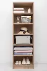 GENEVA SIX SHELF BUILD IN WARDROBE - NATURAL OAK