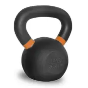 Hacienda 12kg Kettlebell Weight Cast Iron Fitness Exercise Gym Workout Black/OR