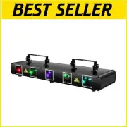 Dynamic RGBYC Laser Stage Light with 5 Effects - Perfect for Disco & Events