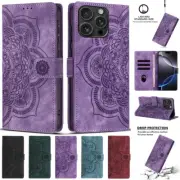 For iPhone 16e 16 15 14 13 12 Pro Max 8 Plus Magnetic Leather Wallet Case Cover