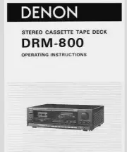 Denon DRM-800 Cassette Tape Deck Player - USER MANUAL & SERVICE MANUAL