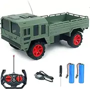Puisa Rc Cars Rc Trucks Military Off-Road Crawler Rc Trucks, 1:20 Scale 2.4Ghz Remote Control Trucks Army Cars Toys for Boys Adults and Kids