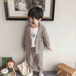 童裝 外套 套裝 小孩 男 兩件 棉 新款 韓版 時尚