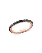 Bloomingdale's Fine Collection Black Diamond Diamond Eternity Band in 14K Rose Gold, 0.35 tcw