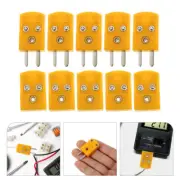 5 Sets Thermocouple Plug Socket Adoptor K-type Wire Connector Adaptor Adapter