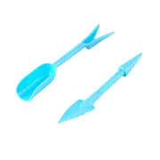 Catzon 2 Packs Succulent Transplanting Miniature Fairy Planting Mini Garden Hand Tools Set for Gardening Plant Care -Blue