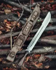 Custom Handmade 16" Full Tang Hunting Machete – Spring Steel Blade
