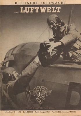 Electronic publication (PDF) Deutsche luftwacht Ausg luftwelt magazine No15 1941