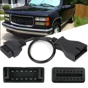OBD1 12 Pin to OBD2 16 Pin Diagnostic Connector Adapter Cable Replacement for GM
